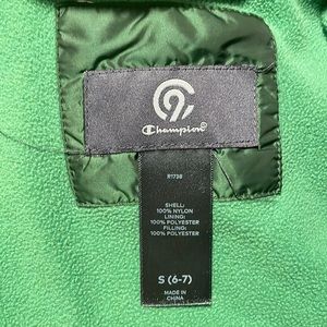 Green Champion Nylon puffer coat boys